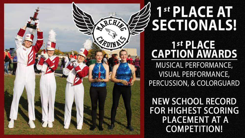 MHS Marching Band Takes First at Sectionals