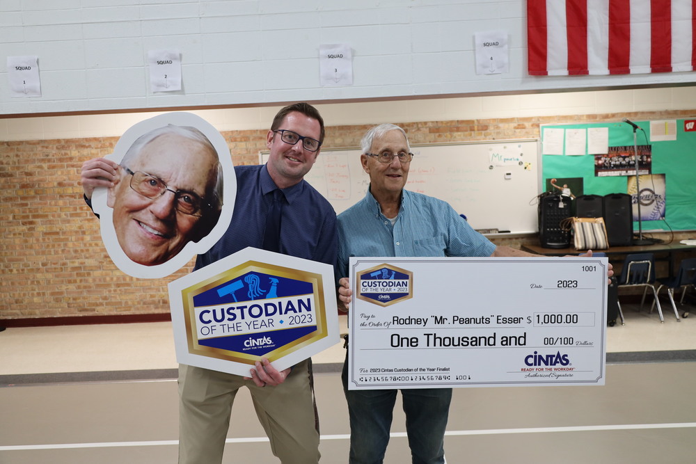 Rodney "Mr. Peanuts" Esser named runner-up in Cintas Custodian of the Year Contest