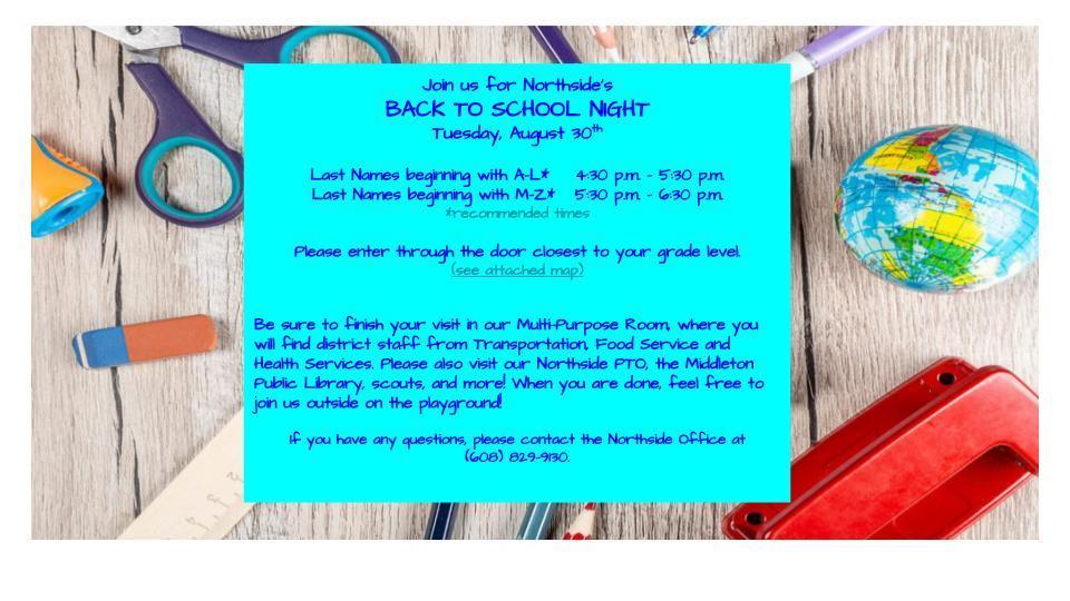 Back to School Night