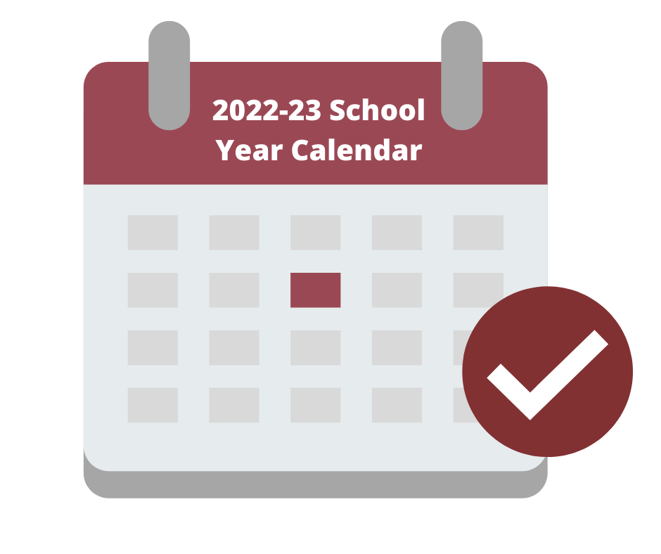 2022-23 School Year Calendar message 
