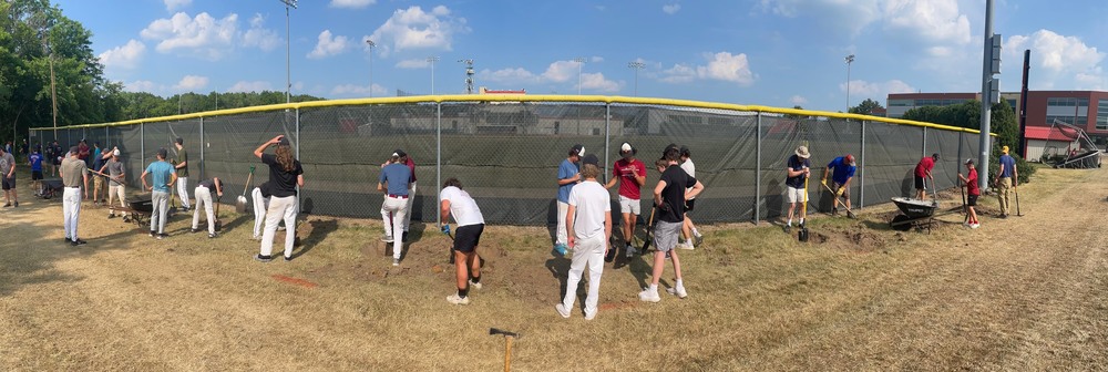 Middleton High School Baseball Students Plant Trees around Stadium