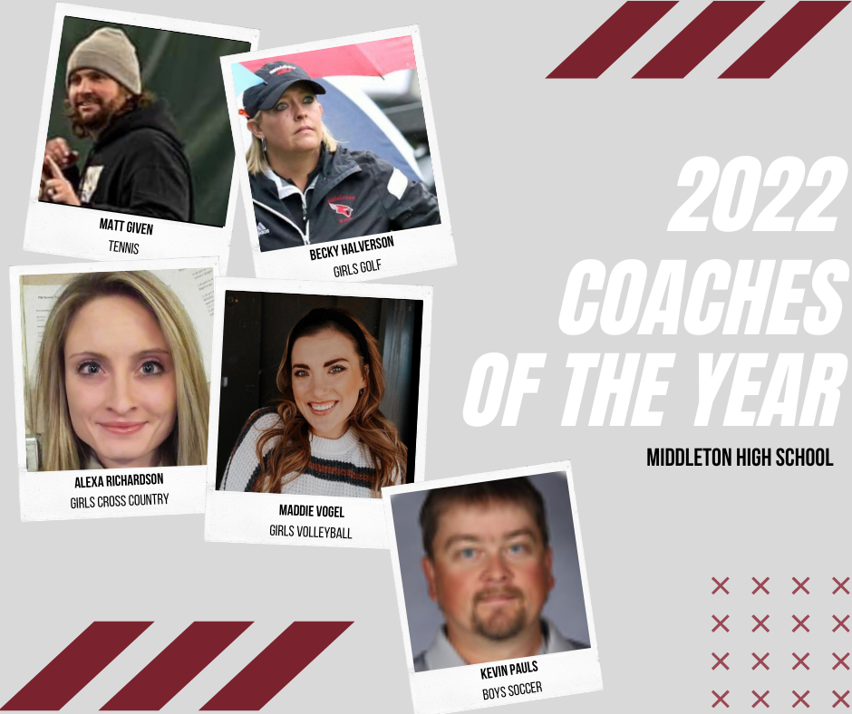 2022 coaches of the year, Middleton High School 