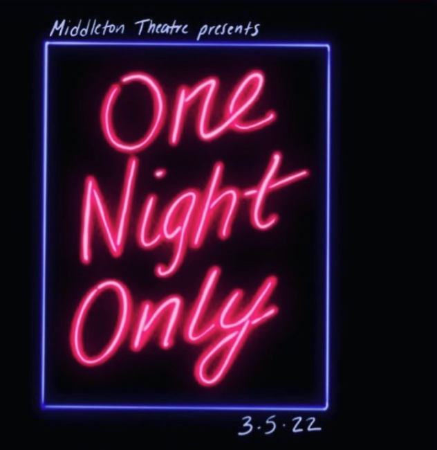 One night only performance poster 