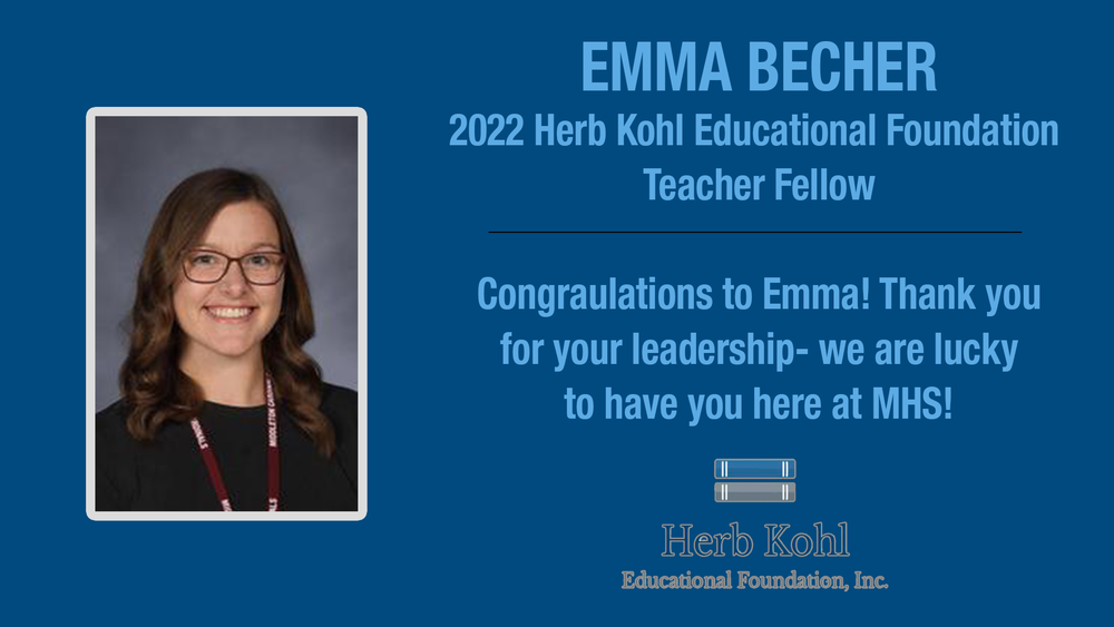 Emma Becher - Kohl Fellowship