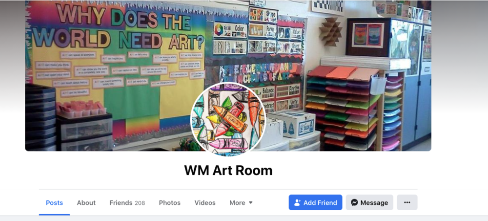 West Middleton Art Room Facebook Page