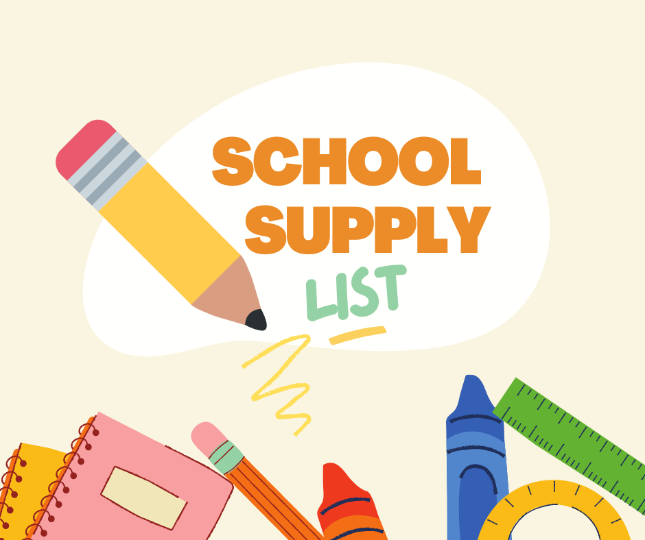 4K School Supply List 4K/Early Childhood