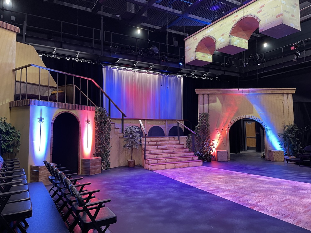 Set of MHS theater performance Romeo and Juliet 
