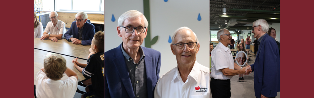 Wisconsin Governor Tony Evers and State Senator Dianne Hesselbein Honor Mr. Peanuts at Park Elementary