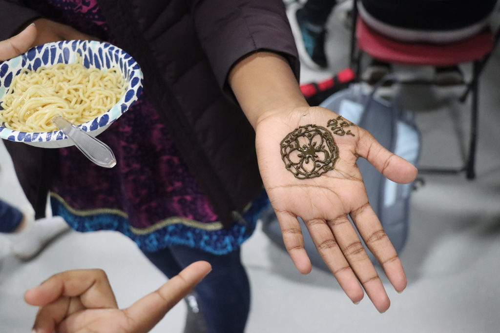 Traditional henna tattoos for the Diwali Celebration