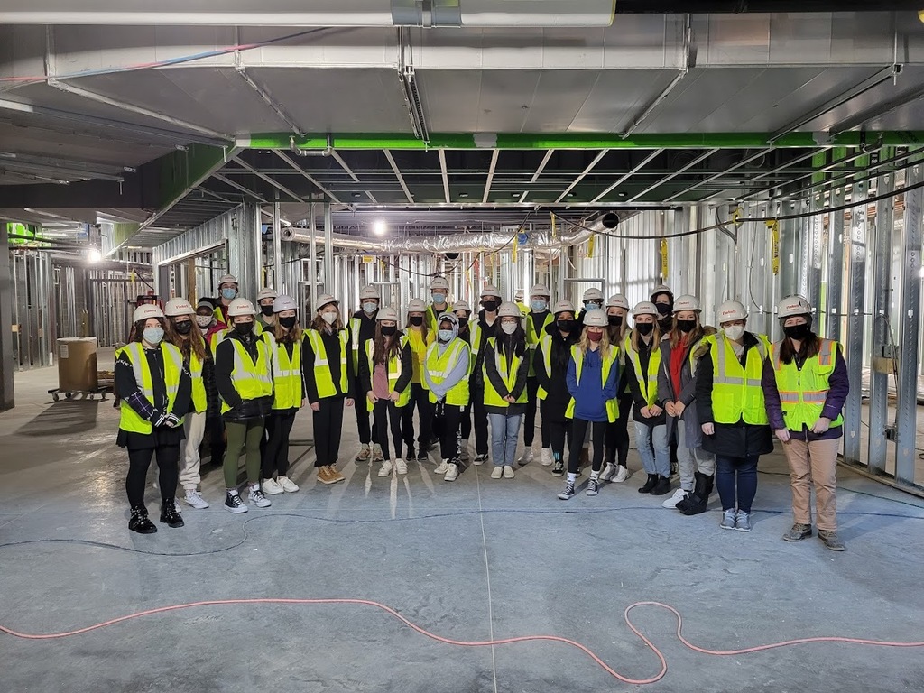 Findorff Construction tour with MHS students 