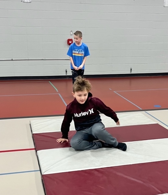 Tumbling and Gymnastics in Phy Ed Class
