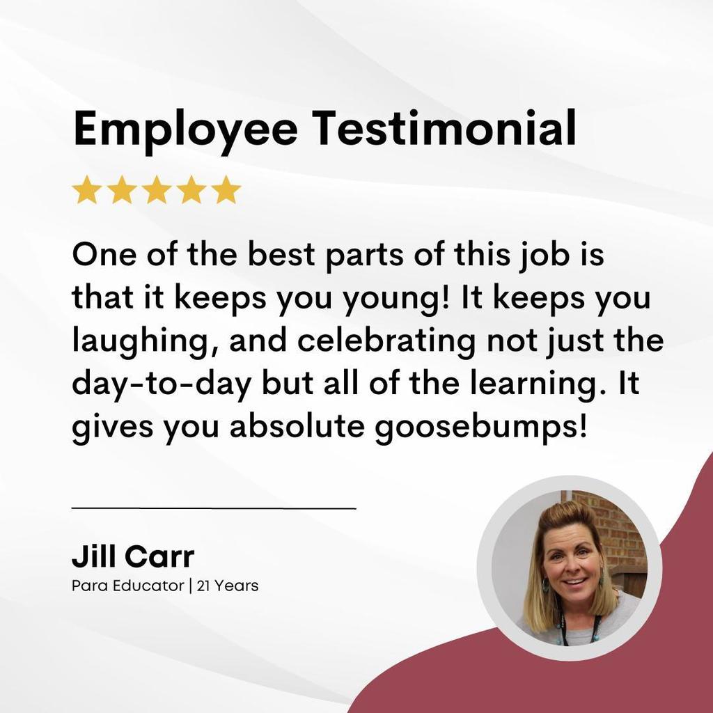Jill Carr employee testimonial
