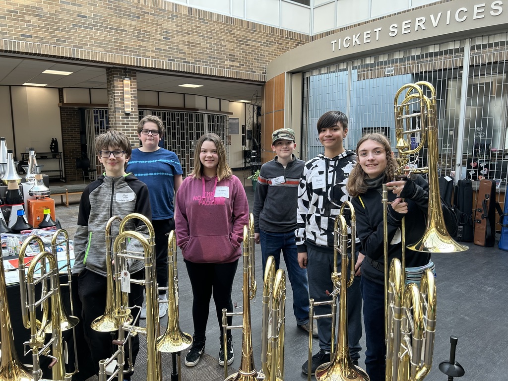 trombone students group photo 2